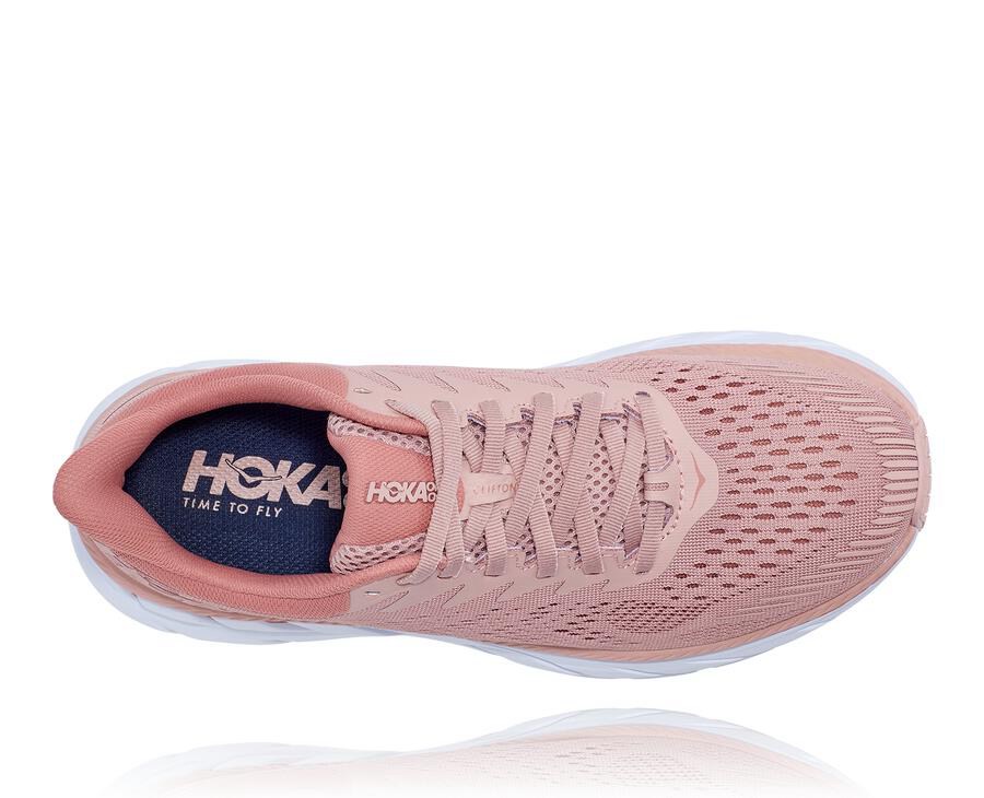 Hoka One One Tenisky Damske Ruzove - Clifton 7 - 80634-WIMF